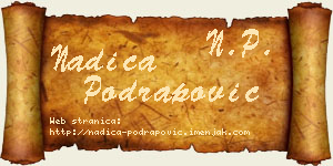 Nadica Podrapović vizit kartica